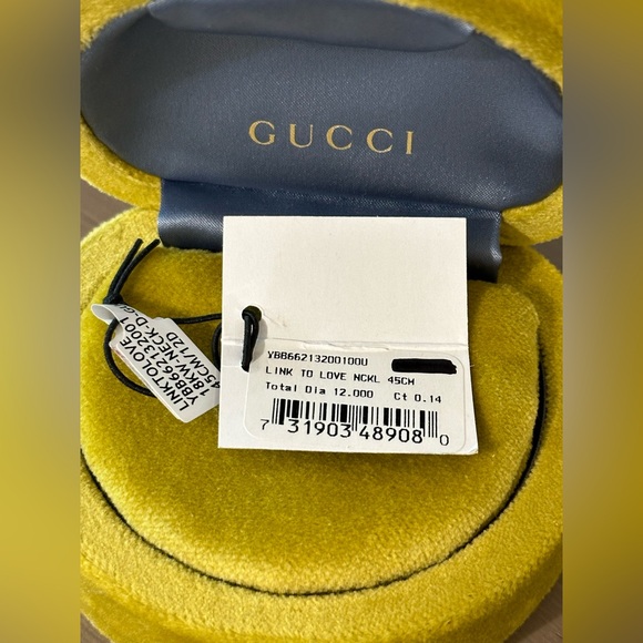 GUCCI “Link to love” necklace with diamonds - Picture 11 of 12